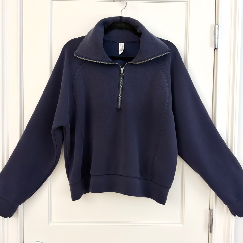 Spanx Air Essentials Half Zip, Navy - image 6